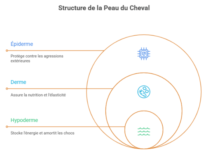 peau cheval derme épiderme energie